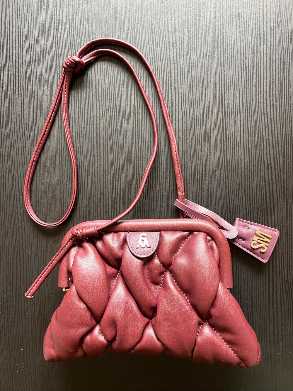 Steve Madden Btinley Quilted Frame Clutch Hand Bag